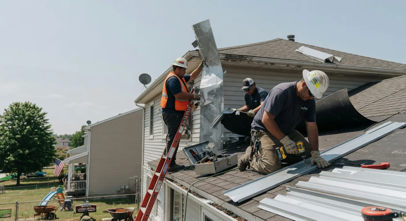 Storm Damage Metal Roof Repair in South Branch, MI